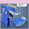 Foldable Continuous Launch Rubber Circle Model Gun Alloy Children Toy Keychain