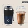 FJbottle 0.4L Vacuum Insulated Water Bottle/Tumbler with Lid and Strap, Insulates for Direct Drinking, Portable, Convenience Store Cup, Portable Mug,