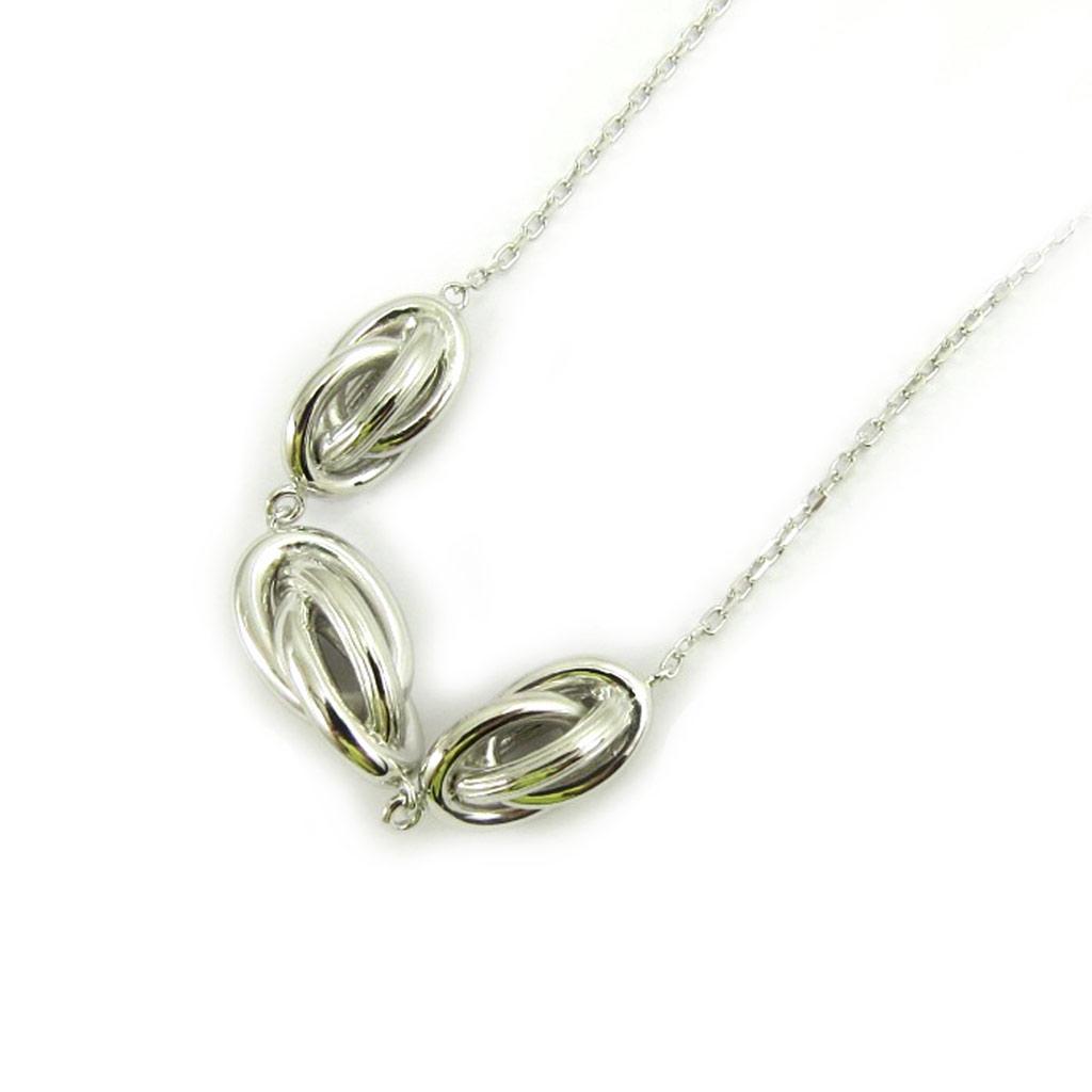 Les Trésors De Lily [L5654] - Collier Argent 'Chorégraphie' argenté (rhodié) - 50x7 mm