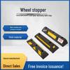 Rubber & Plastic Wheel Chock: Anti-Collision Parking Stopper for Garage and Reversing.