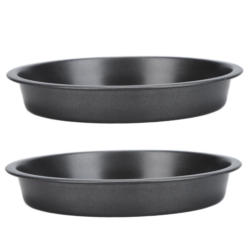 2 ks Nepřilnavá pánev na pizzu Hluboká Zesílená Uhlíková Ocel Pečicí Forma pro Kuchyňskou Pekárnu