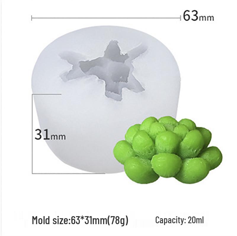 Vítězná Sukulentní Série: DIY silikonové formy na epoxidové kaktusy a svíčky v květináčích
