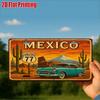 D Flat Printing Pc Vintage Metal Sign for Decorative Use Only Outdoor Plaque  Wall Decor (cm Xcm) Mexican Aluminum