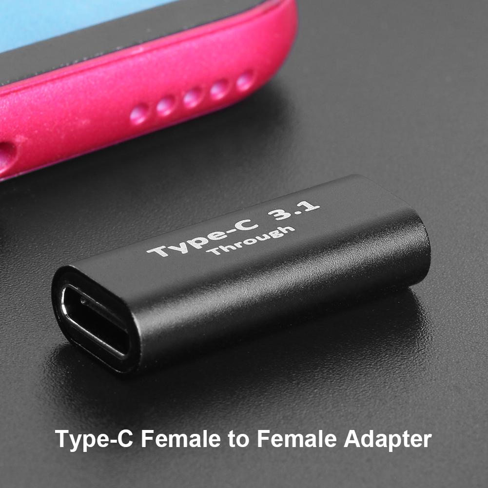 

2Pcs/set Adapters for USB 3.0 Type C to USB 3.0 Type C Fast Charging Data Sync Gender Changer Converters Phone Cables