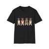 Dog Boxer Four Styles Watercolor Splash Black Tee Graphic T-Shirt