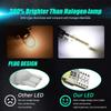 2-20 PCS Car Signal Lights T10 W5W LED Bulbs COB 12SMD Waterprof 12V 7500K White Auto Door Linse Plate Trunk Wedge Side Lamps