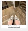 2024 Summer Wizard of Oz Rhinestone Buckle Pointed Toe Backless Heels - Women's One-Strap Closed Sandals