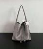 Borsa shopper intrecciata Gold Star di alta gamma 2025: Borsa a Secchiello Capiente, Elegante e Unica per Donna