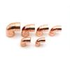 1/4" 3/8" 1/2" 6.35 8 10 14 15 16-219mm ID Pure Copper End Feed Solder 90 Degree Elbow Plumbing Fitting Coupler Air Conditioner