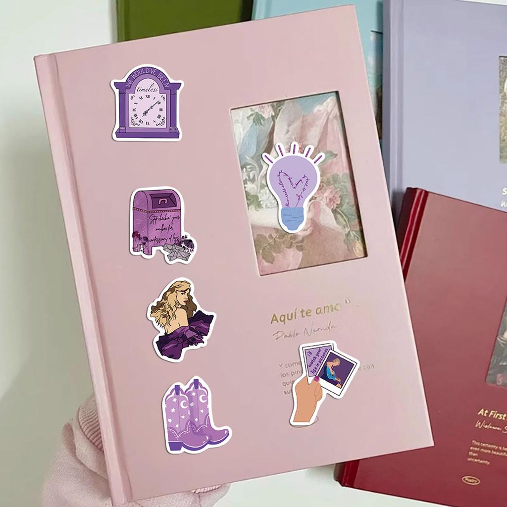 50 Music Album Stickers, Luggage, Guitar, Scooter, Phone Case, Water Cup Stickers