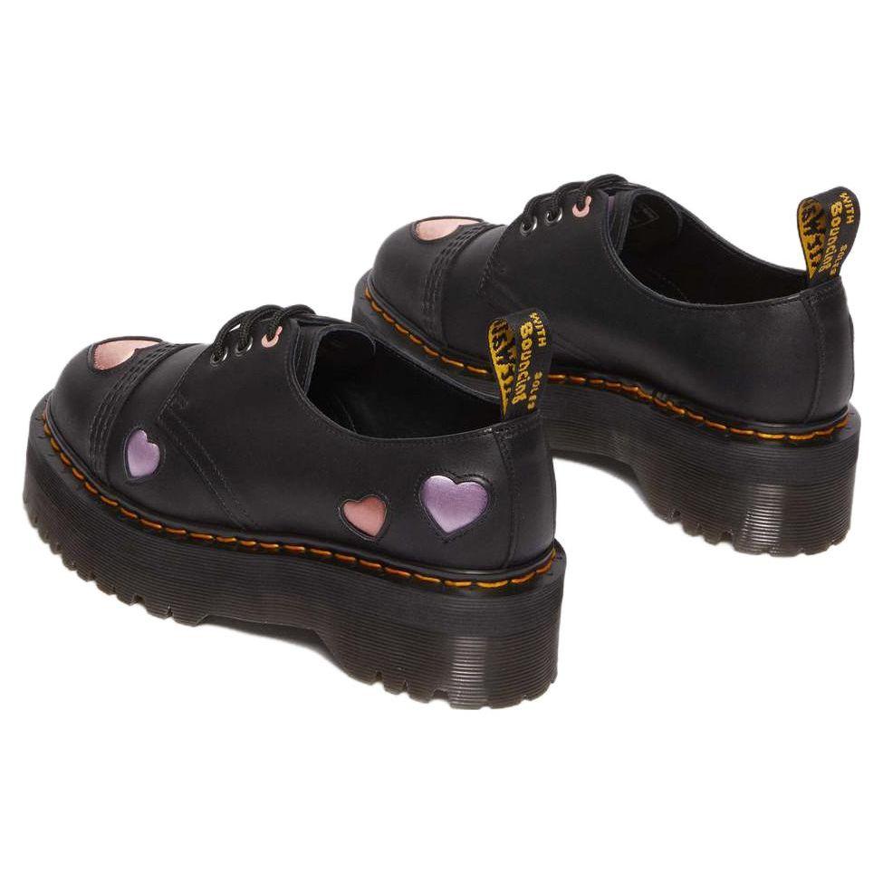 Dr. Martens Leather Comfortable Simple Casual Shoes 5cm Women Shoes Black 30604001