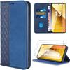 Case + Tempered Glasses - Xiaomi - Redmi Note 13 5G - Synthetic Leather - Navy Blue - Anti-Scratch