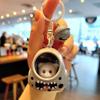 ZAKOL Cute Glowing Night Light Astronaut Cat Schoolbag Keychains Kawaii Bags Charm Decorative Pendants Accessories Gift Girs