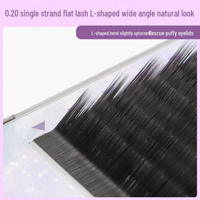 L-shaped Fox-eye 0.20 Super Soft LC Curl Eyelash Extensions
