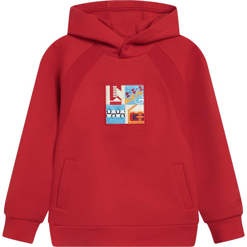 LI-NING Kids Warm Pullover Hoodie 130