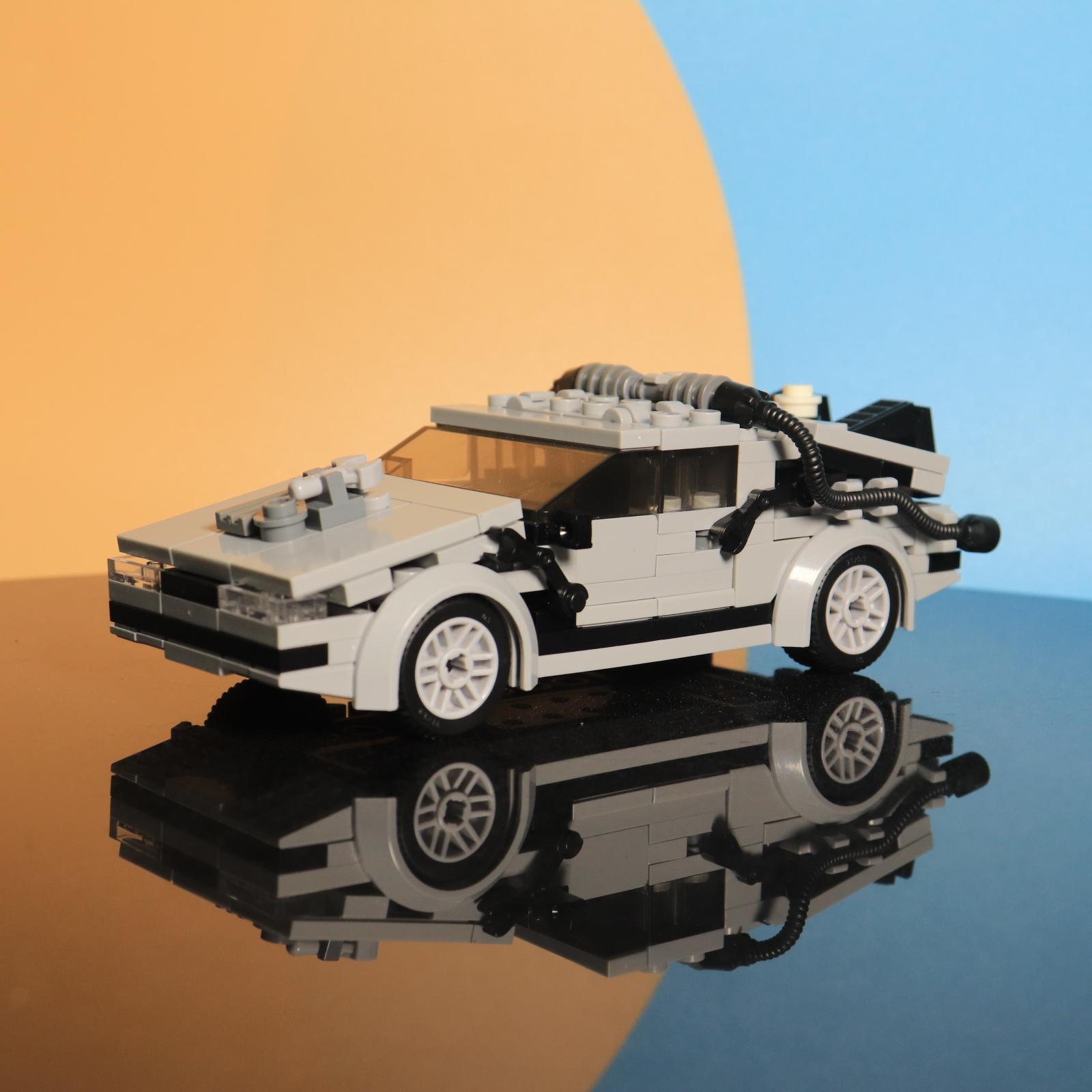 

Buildmoc Технический автомобиль Делореан Назад в будущее Машина времени MOC-23436 Speed Champion Мини-модель Строительные блоки Игрушки Подарок