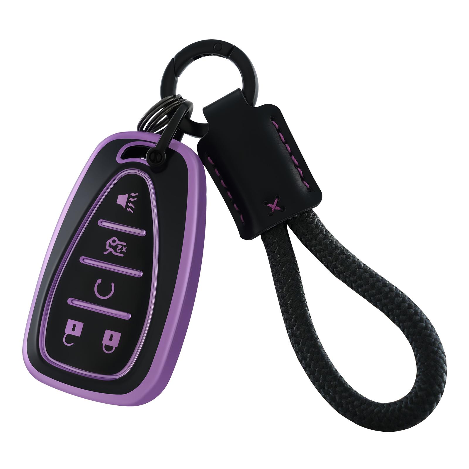 

for Chevrolet Key Fob Cover Soft TPU Key Case Shell for Chevy Blazer Bolt EV Camaro Cruze Equinox Malibu Sonic Spark Traverse
