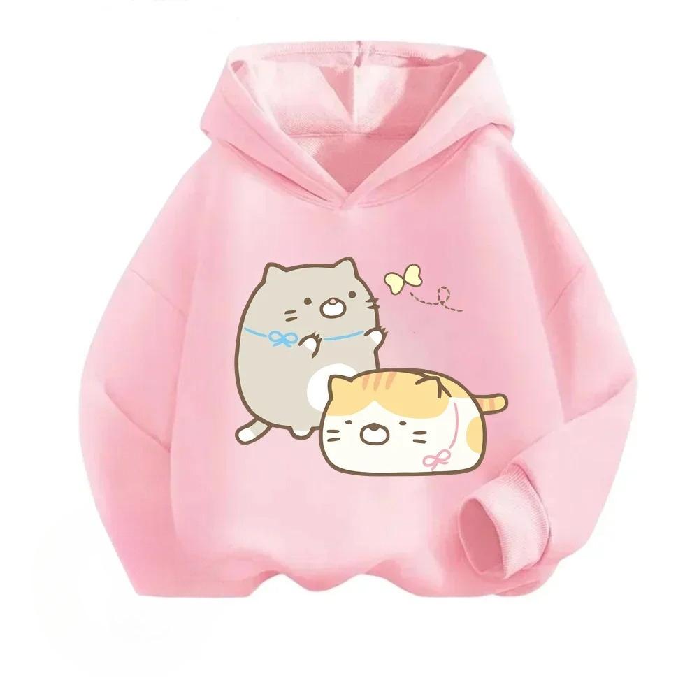 

Теплые детские топы для осени и зимы, милые мультяшные худи для девочек, удобные и мягкие пуловеры для детей 110