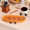 Hand Painted Cake Tray 3D Baguette Snack Plate Unique Breakfast Plate  Home