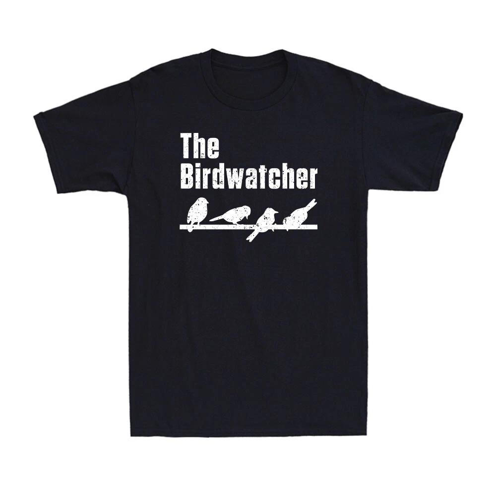 Bird Watching Shirt Funny Bird Birdwatcher Birding Vintage Men s Cotton T-Shirt XXXL