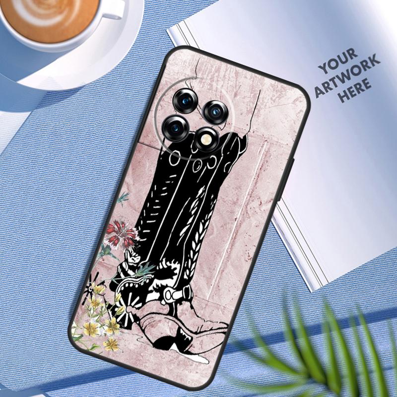 Western Cowgirl Cowboy Boots Case For OnePlus Nord CE 5 3 4 Lite N20 N30 OnePlus 15 13 12 11 8 9 10 Pro 10T 13R 13T Cover