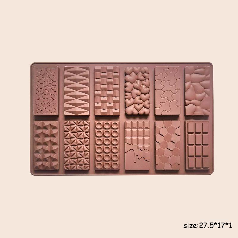 Multiple Styles Chocolate Mold Dubai Silicone Chocolate Bar Mold Cake Tools  Pistachio Candy Bar Mold for Filling Chocolate