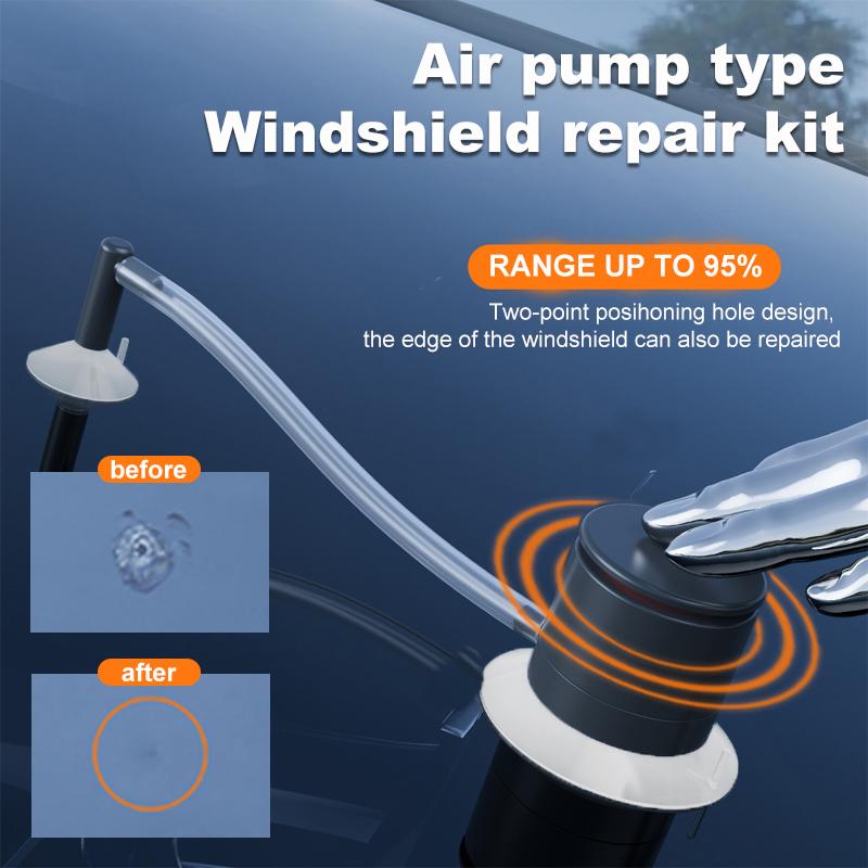 1 Sada Sada na opravu čelního skla automobilu Automobilové sklo Nano opravná kapalina Typ vzduchové pumpy Oprava prasklin Nástroje pro bodovou opravu Odstraňovač škrábanců na okno čelního skla automobilu