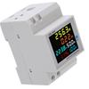 Household power digital voltmeter energy rail type 220V smart power meter ammeter voltmeter D52-2066 meter, ammeter, meter, single-phase AC40.0-300.0V