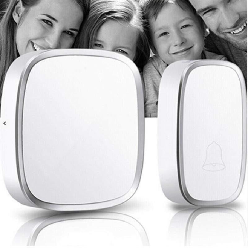 Wireless White A101 Remote Control Electronic Doorbell Ideal For Home Villa And Seniors