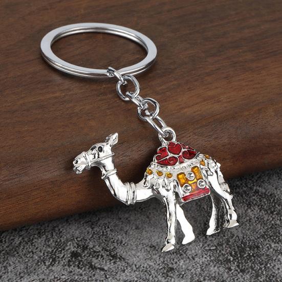 Přívěsek na klíče Velbloudí přívěsek Klíčenka s barevným smaltovaným povrchem Klíče Taška Batoh Kompaktní Lehký Příslušenství na klíče Dárek