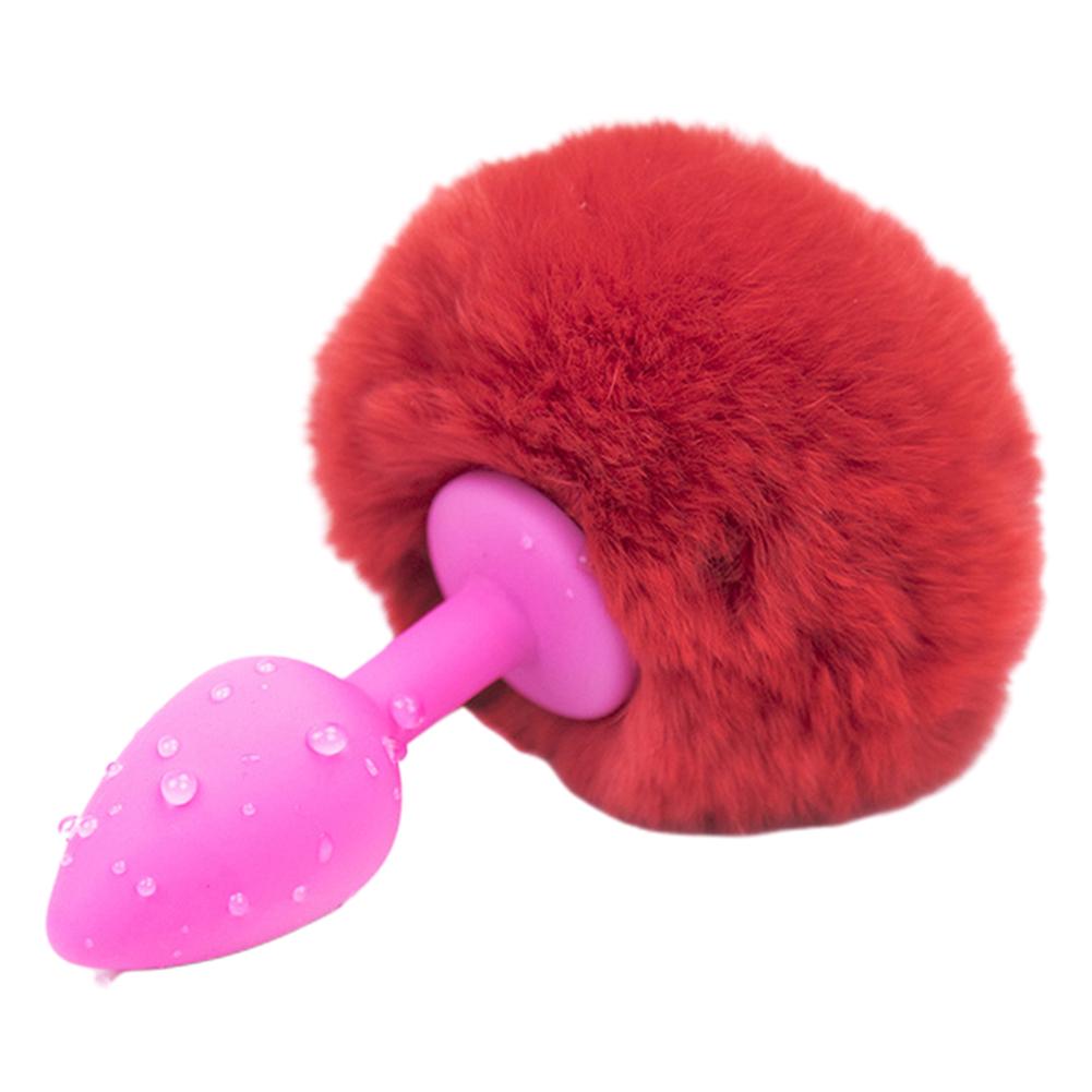 Cute Silicone Flirting Butt Erotic Tail Couple Plush Sex Cosplay Toy Props