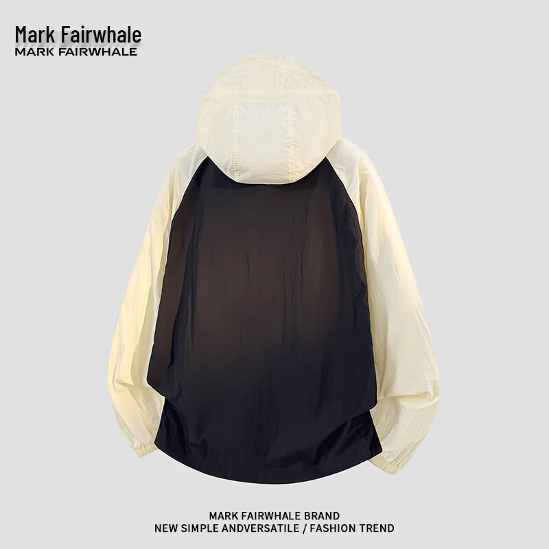 Mark Fairwhale Veste à capuche rayée unisexe pour l'extérieur, protection UV, séchage rapide