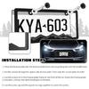 2PCS Car License Plates Frames With Raised Mountain Pattern & Mountain Car Decal,Stylish Cars Plates Frame With Screws & Caps,Decorative Cars
