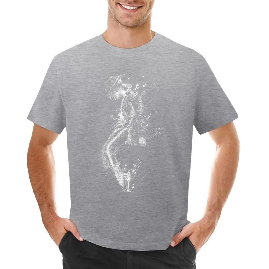 Michael Jackson MoonWalk Scribble Art T-Shirt customs korean fashion mens clothing