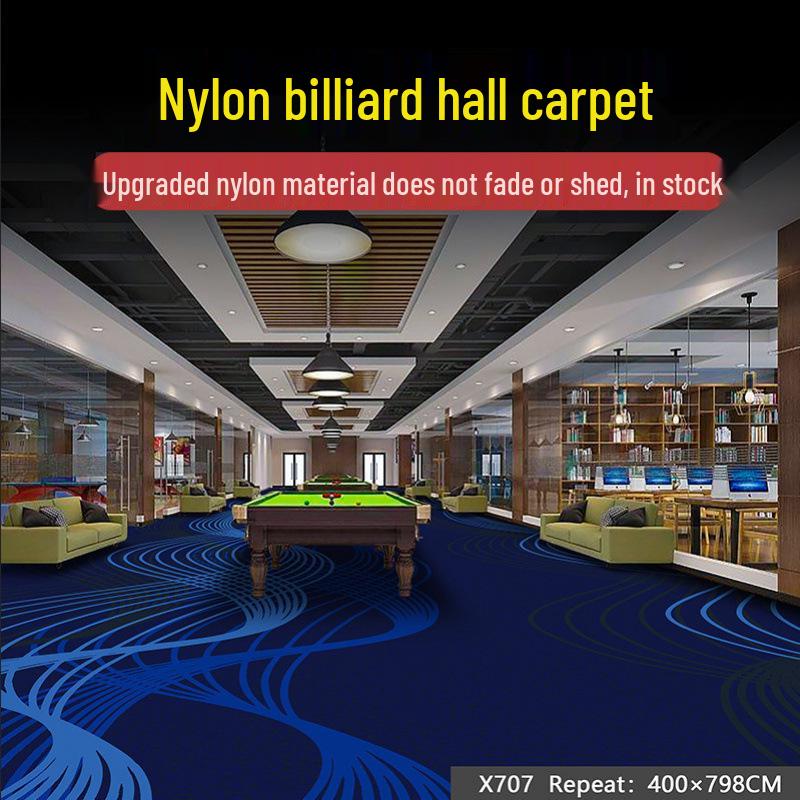 Billiard Room Nylon Carpet: Fireproof, Printed, Large Area, Wall-to-Wall for Halls & Clubs