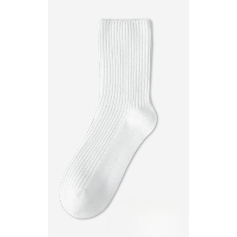 Summer Thin, Breathable, Deodorizing and Antibacterial Women's Socks, Solid Color Pile Socks, One-piece Boneless Cotton Socks
