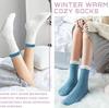 7 pairs of women's plush lined warm socks, plush and fluffy sleeping socks, suitable for family, indoor and ladies' Christmas gifts