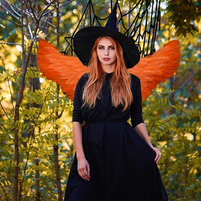 Kids Angel Wings Girls Princess Costume Adjustable Feather Fairy Wings Cosplay Stage Performance Prop for Halloween Parties