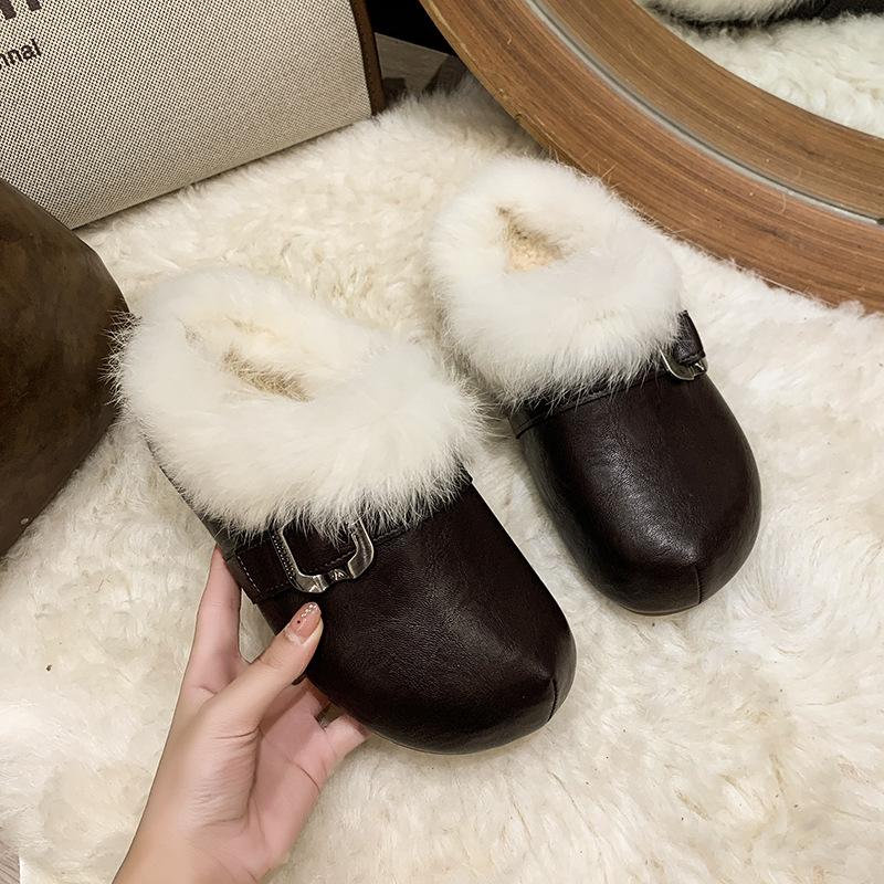 Autumn and Winter New Cotton Slippers Women's 2025 Outdoor Wear Waterproof, Non-slip and Warm Indoor Warm Soft Bottom Couple Cotton Slippers