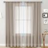1pc Modern Solid Colour Sheer Curtain, Curtains for Living Room, Bedroom, Home Decoration, French Window Screen with Rod Pocket