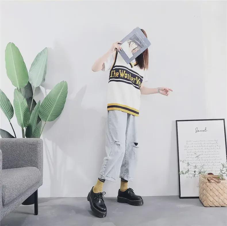 Aibiden 1461 Damen Plateau Lackleder Kurzstiefel mit runder Spitze