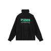 Puma 2022 Autumn T7 Series Hooded Letter Print Casual Long Sleeve Jacket Unisex Jacket Black 627167-01