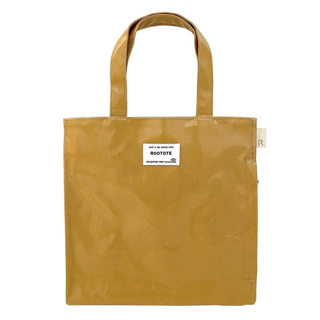 1202 Small Tote Bag EU Square Laminate [Rootote] (Beige)
