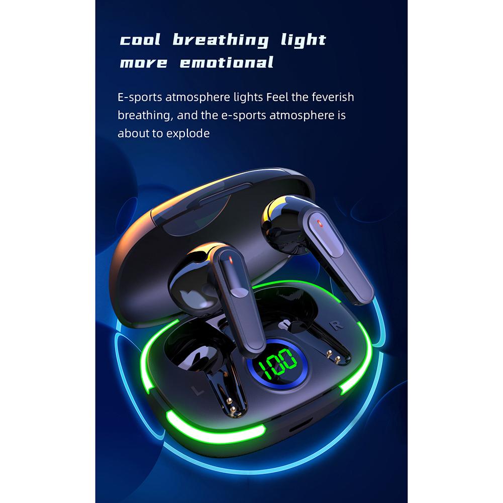 1 Pair Pro 80 TWS Wireless Bluetooth-compatible Headset With Microphone Led Display Ipx4 Waterproof Sports Earphone