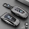 LLIT4 Metal Leather Car Key Case Cover Full Protection Shell For BMW 3 5 7 2 4 Series M Power X1 X2 X3 X4 X5 X6 X7 Keyring Accessories