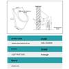 Anbangjie Stainless Steel Wall-Mounted Waterless Urinal with Odor Suppression and Live Bacteria Decomposition