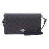 Anna 20 Monogram Coated Canvas Leather Flap Shoulder Bag Small Women Shoulder Bag Dark-Brown 3036-IMAA8
