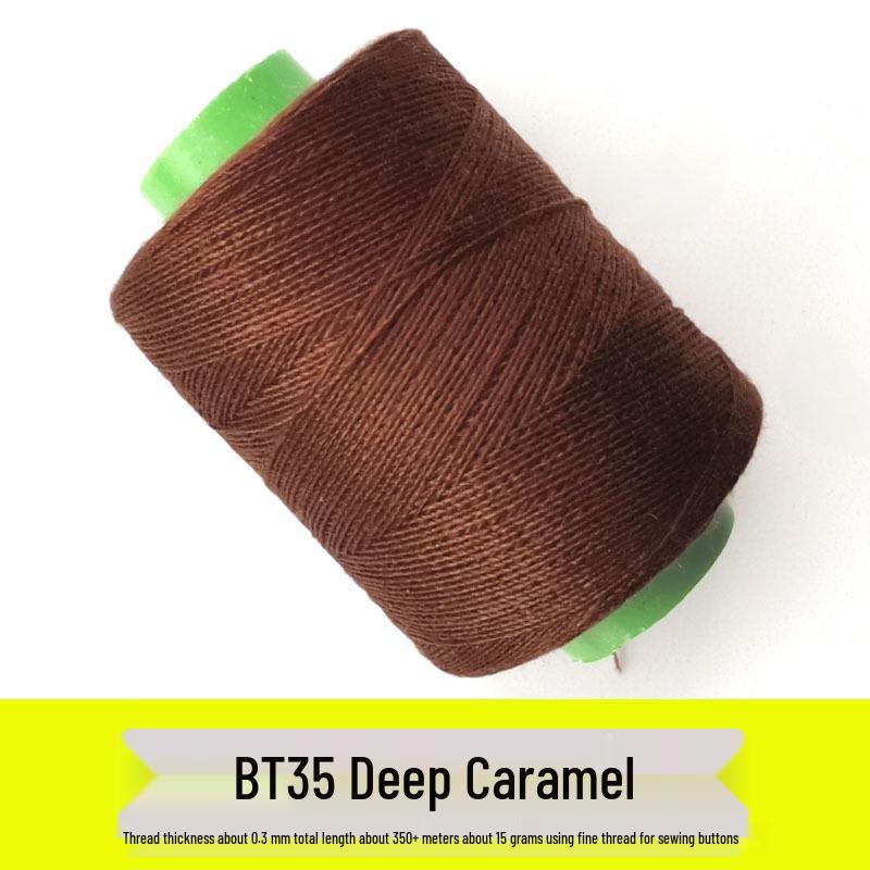 Pagoda Sewing Thread Set: Camel, Light Beige, Dark Gray, Black Coffee Small Rolls for Hand and Machine Mending.