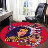 1pc Wonder Woman Office Round Area Rug, Under Office Chairs Bedroom Living Room Home Decor, Room Deco, Available in Various Sizes