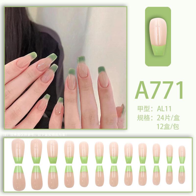 24 teile/schachtel Schnelle Nägel Verschiedene Schmetterling 3D Blumen Einfache Nail art Aufkleber Tragbare DIY Fertige Künstliche Nägel